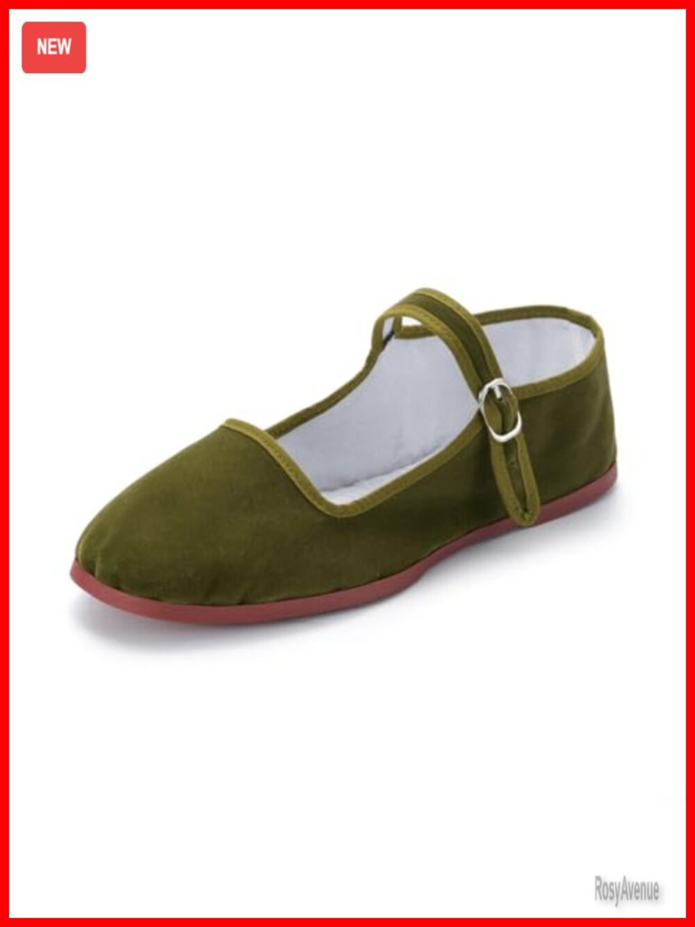 Classic Chinese Mary Jane Flats Buckle Slip On Kung Fu Slippers Cotton Lining
